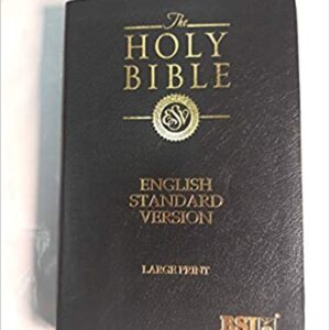 ESV Bible Large Print Bounded Leather Gold Edge