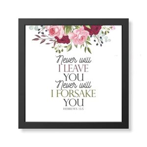 The Promised Land - English Inspirational Bible Verse -Hebrews 13:5 -table Top
