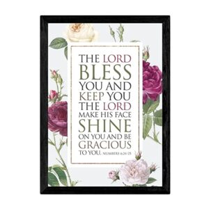 The Promised Land - English Inspirational Bible Verse Wall Decor -Numbers 6:24:25 -Wall Frame