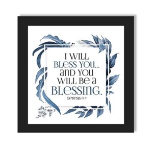 The Promised Land - English Inspirational Bible Verse Wall Decor -Genesis 12:2-Wall Frame