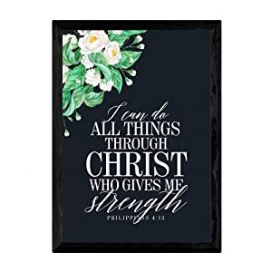 The Promised Land - English Inspirational Bible Verse Wall Decor - Philippians 4:13-Wall Frame